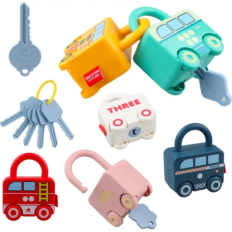 Montessori Shelf Toy - Rompecabezas educativo en forma de coche,