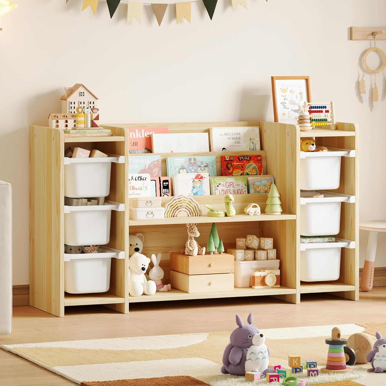Montessori Shelf Toy - Organizador de Juguetes para Niños y