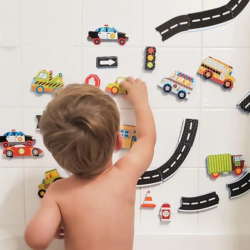 Number Puzzle Foam - Juguetes de baño para bebé, juguete