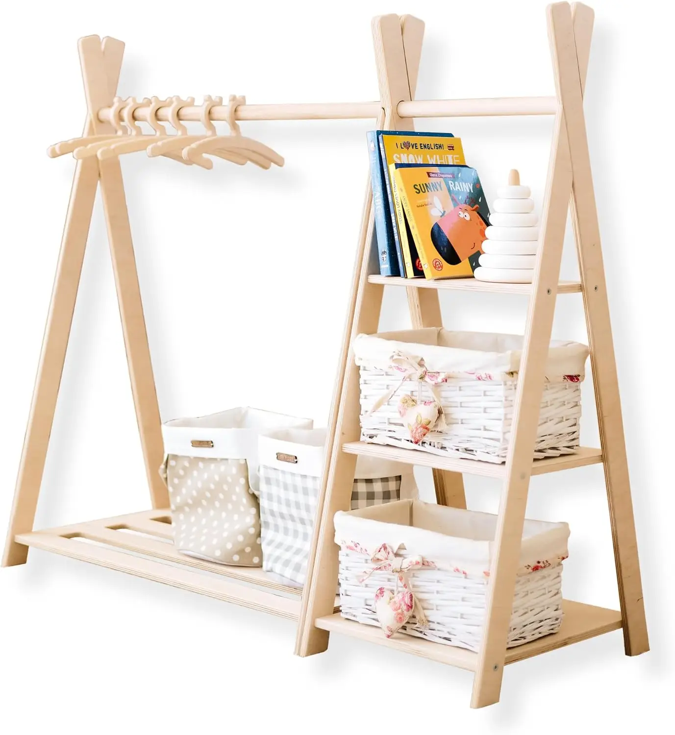 Montessori Shelf Toy - Almacenamiento de Juguetes + Armario Montessori,
