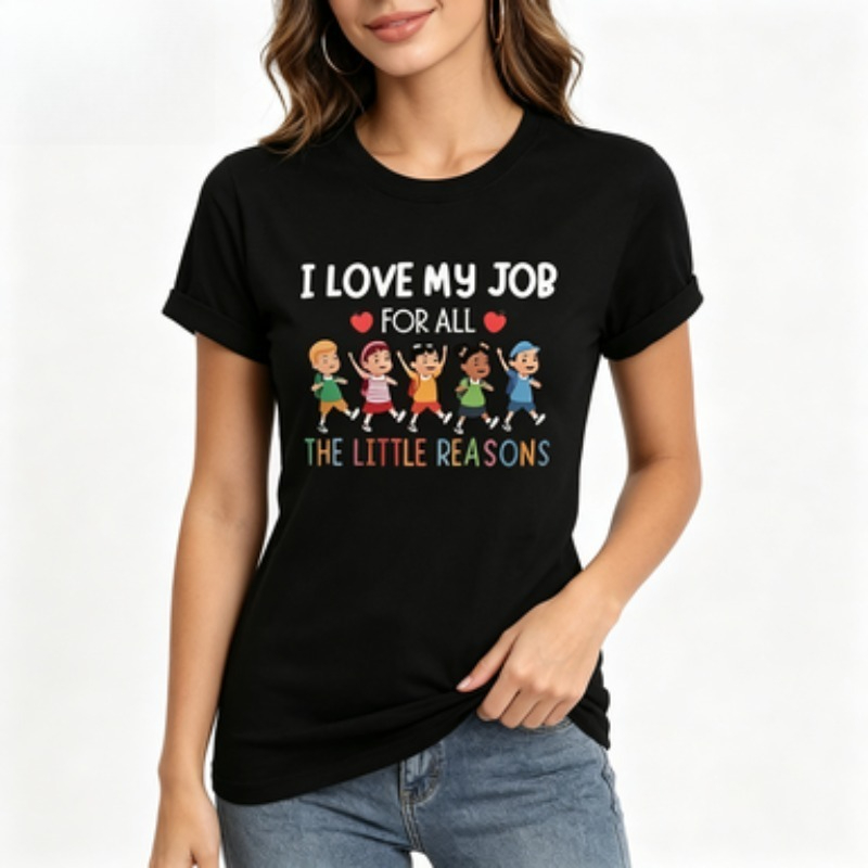 Kids Education Jobs - Camiseta de manga corta para mujer,