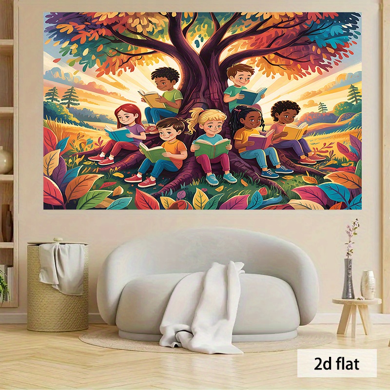 Tapiz Decorativo 2D Plano, Ilu - Kids Education Nursery reseña y precio
