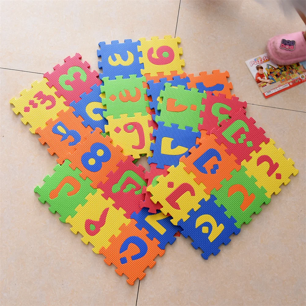 Alfombra de juego de espuma ár - Number Puzzle Foam reseña y precio