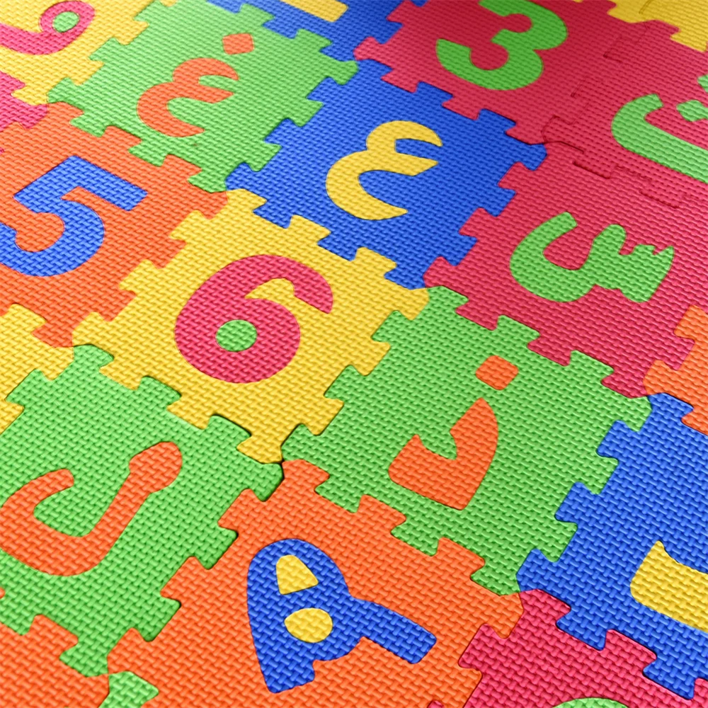 Alfombra de juego de espuma ár - Number Puzzle Foam reseña y precio