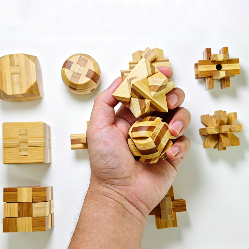 NUEVO Rompecabezas de Bambú Lu - Brain Teaser Cube reseña y precio