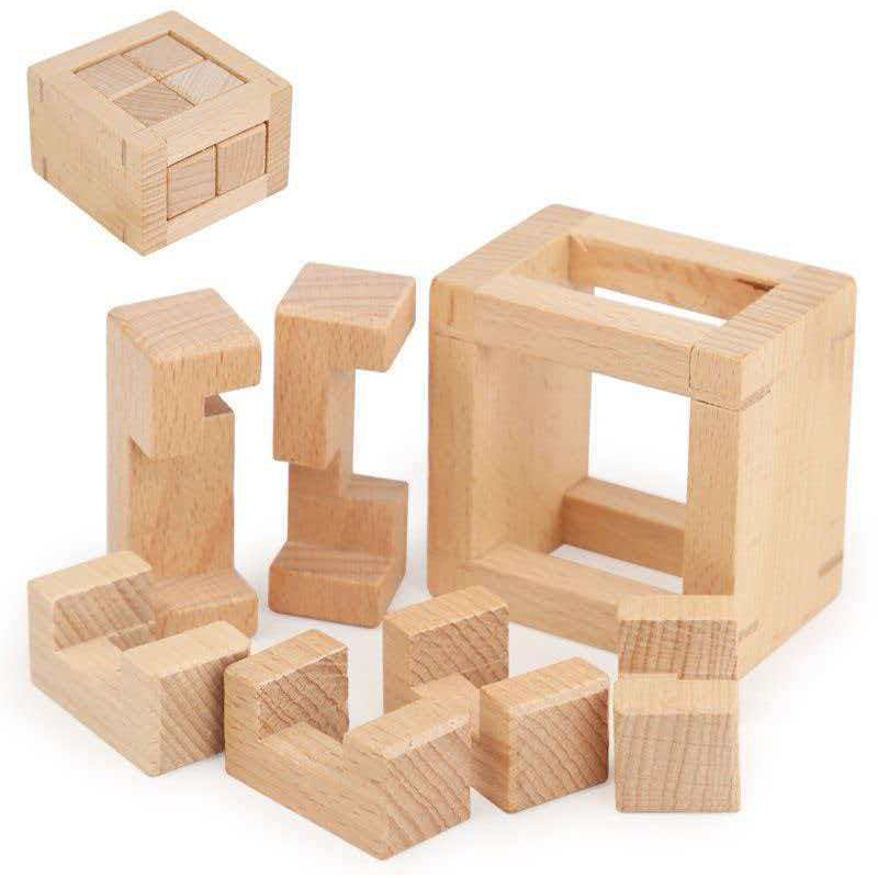 Rompecabezas de madera YueYu I - Brain Teaser Cube reseña y precio