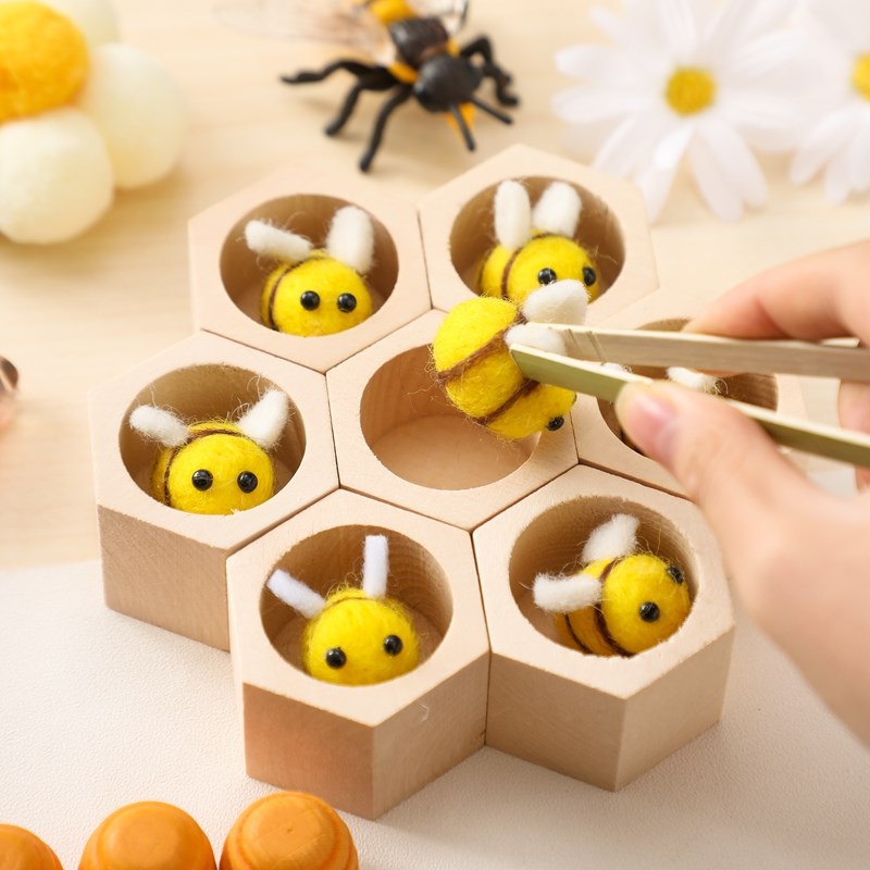 Juguetes Sensoriales de Abeja  - Montessori Shelf Toy reseña y precio