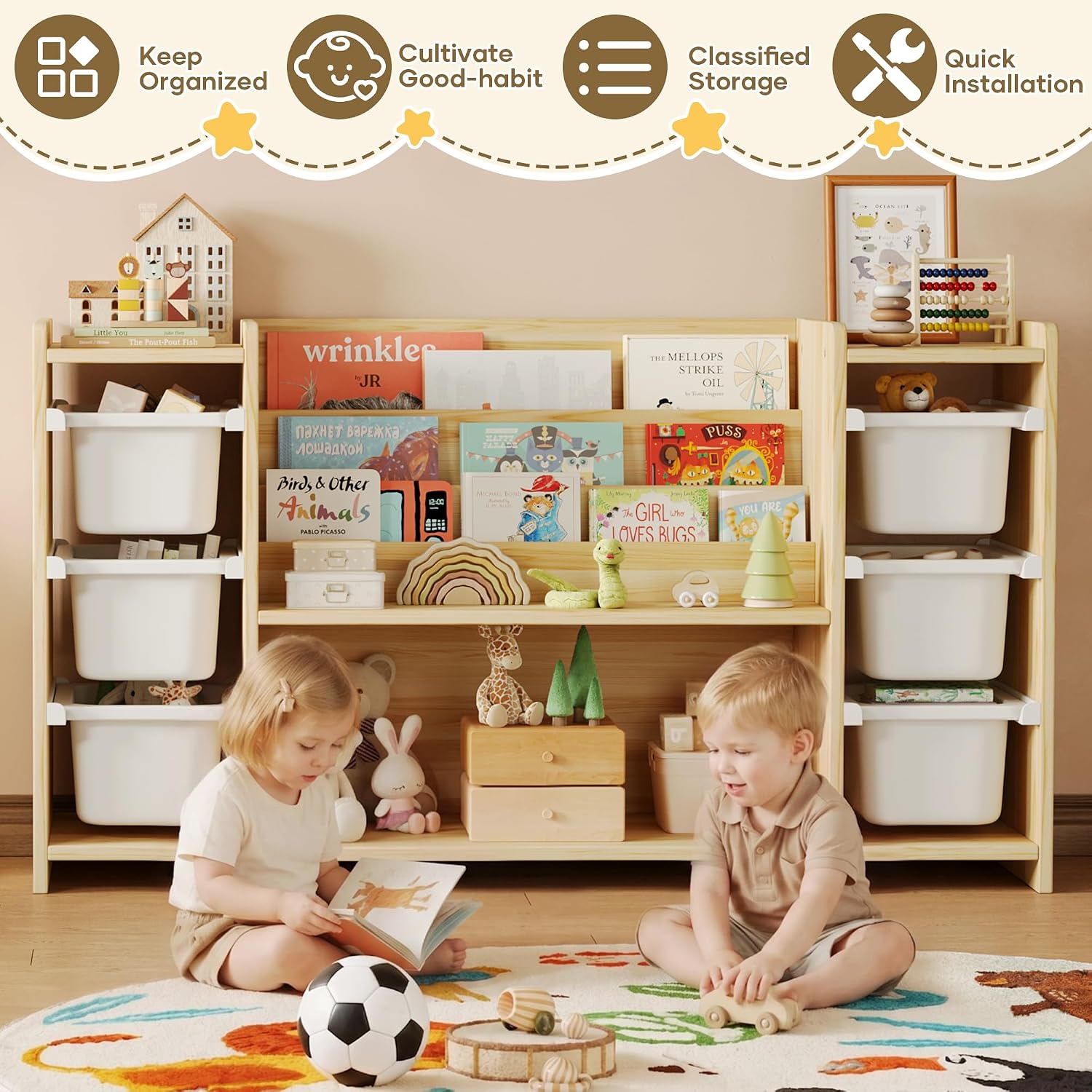 Organizador de Juguetes para N - Montessori Shelf Toy reseña y precio