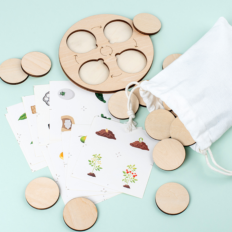 Tablero de ciclo de vida Monte - Montessori Shelf Toy reseña y precio
