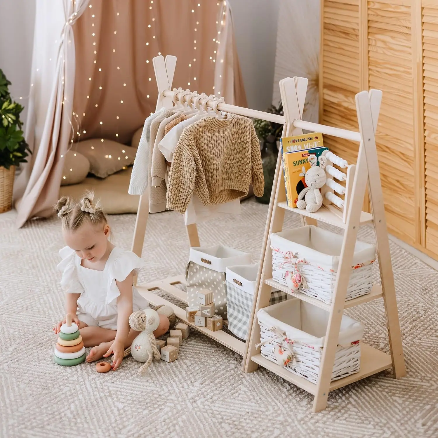Almacenamiento de Juguetes + A - Montessori Shelf Toy reseña y precio